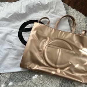 Telfar Large Shopping bag copper.